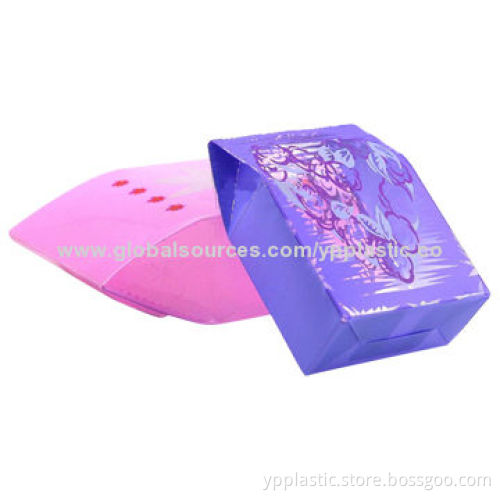 Colored PP Folded Boxes/Custom PP Box Package, Glossy Lamination Surface Handling